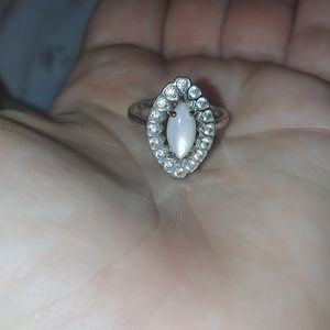 Pearl and Diamond Ring